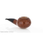 Brebbia Pipe Fat Bob nogal pulido, mod.2112 boquilla ligeramente curvada - Pipas de Tabaco