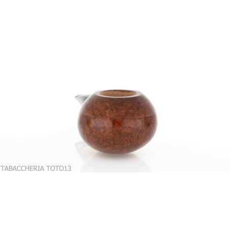Brebbia Pipe Fat Bob nogal pulido, mod.2112 boquilla ligeramente curvada - Pipas de Tabaco