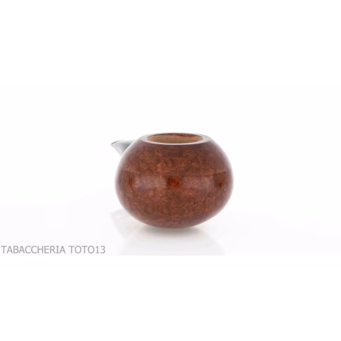 Pipe Brebbia Fat Bob polished walnut, slightly curved mouthpiece mod.2112 - Tobacco Pipes - Natural root