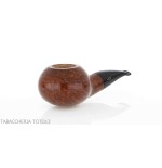 Pipe Brebbia Fat Bob polished walnut, slightly curved mouthpiece mod.2112 - Tobacco Pipes - Natural root