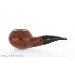 Brebbia Pipe Fat Bob nogal pulido, mod.2112 boquilla ligeramente curvada - Pipas de Tabaco