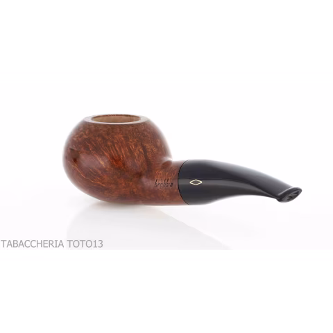 Pipe Brebbia Fat Bob polished walnut, slightly curved mouthpiece mod.2112 - Tobacco Pipes - Natural root