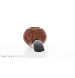 Pipe Brebbia Fat Bob polished walnut, slightly curved mouthpiece mod.2112 - Tobacco Pipes - Natural root