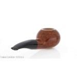 Brebbia Pipe Fat Bob nogal pulido, mod.2112 boquilla ligeramente curvada - Pipas de Tabaco