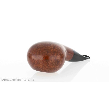 Brebbia Pipe Fat Bob nogal pulido, mod.2112 boquilla ligeramente curvada - Pipas de Tabaco