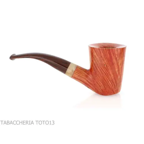 Tom Spanu bent doublin pipe in briar Erica Scoparia Sarda - Tobacco Pipes - Natural root