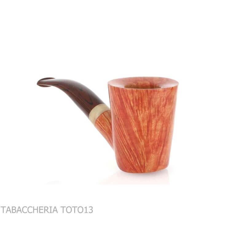 Tom Spanu bent doublin pipe in briar Erica Scoparia Sarda - Tom Spanu pipe