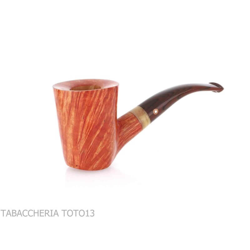 Tom Spanu bent doublin pipe in briar Erica Scoparia Sarda - Tom Spanu pipe