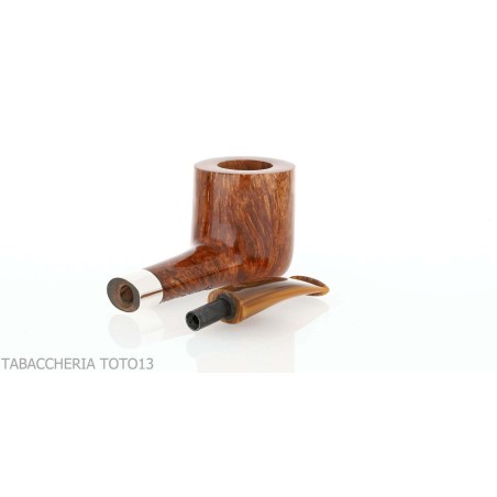 Viprati Billiard pipe short shiny brandy briar-Viprati
