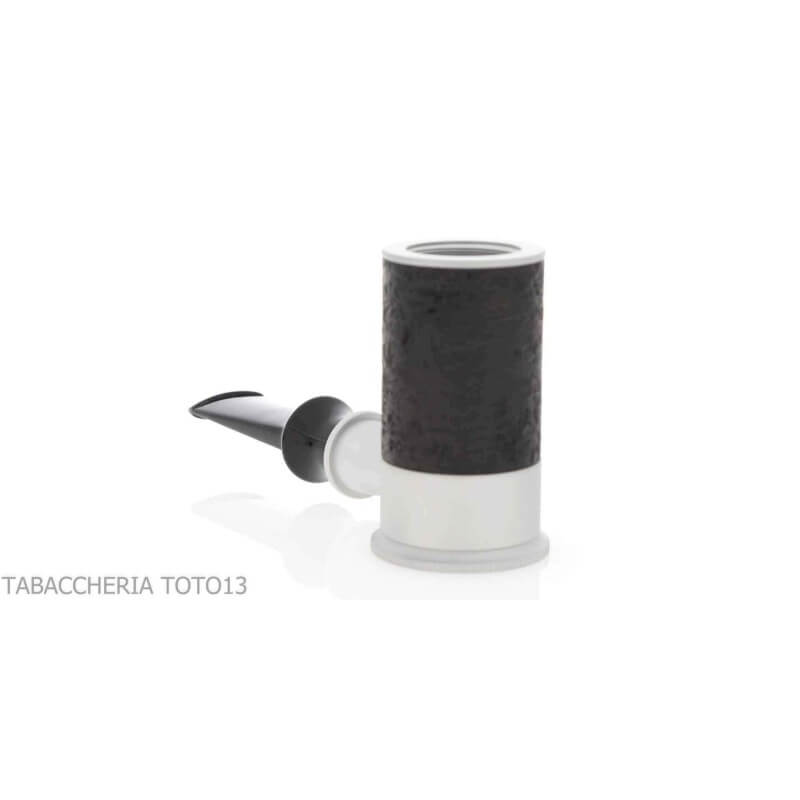 Tsuge Spider Tumbler-Pokerform in sandgestrahltem schwarzem Briar Reverse Calabash-Konzept - Tsuge Pipe