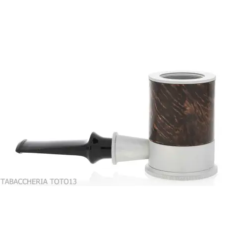 Tsuge Spider Rock Pfeife in Schürhakenform in dunklem Briar Reverse Calabash-Konzept - Tabakpfeifen