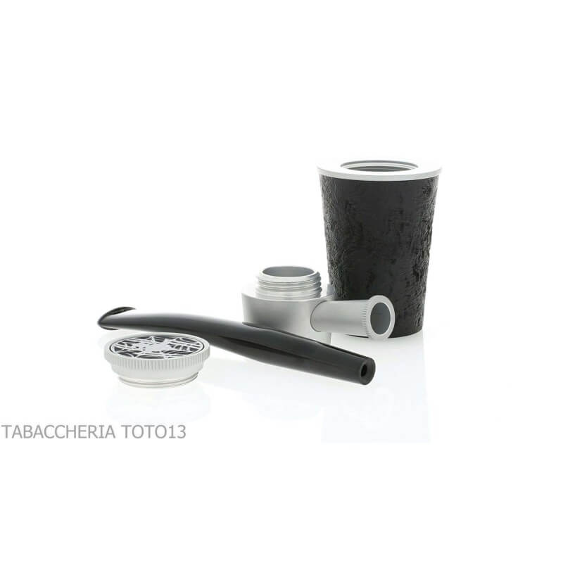 Pipa con forma de póquer de cóctel Tsuge Spider en concepto de calabaza inversa de brezo negro pulido con chorro de arena - T...