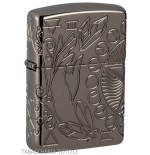 Zippo Armor wicca design en chrome brillant foncé gravure symboles magiques - Briquets - Laiton