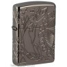 Zippo Armor Wicca-Design in dunkel glänzendem Chrom mit Gravur magischer Symbole Zippo Zippo Feuerzeuge