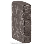 Zippo Armor wicca design en chrome brillant foncé gravure symboles magiques - Briquets - Laiton