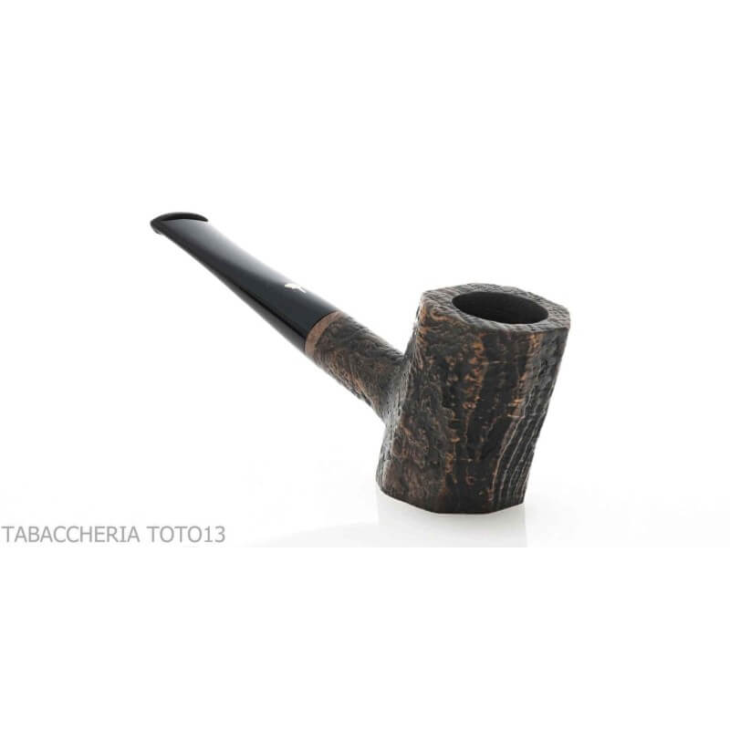 Mastro Geppetto Cherrywood shaped pipe in sandblasted briar - Ser Jacopo Pipe