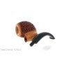 The pipe duck forms a curved Apple in rustic briar L'anatra pipe L'Anatra