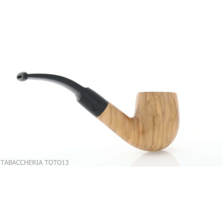 Aldo Velani courbe en forme d'olive-bent pipe en bois - Pipe Pour le Tabac - Bois d'olivier