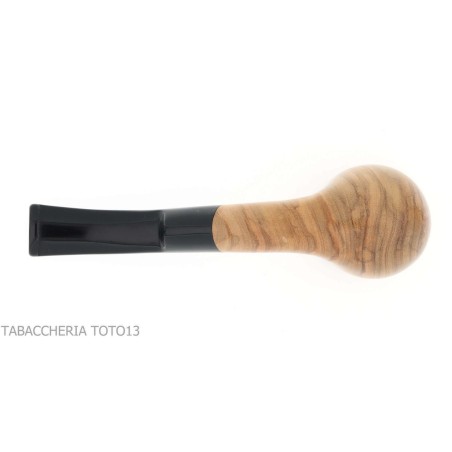 Aldo Velani courbe en forme d'olive-bent pipe en bois - Pipe Pour le Tabac - Bois d'olivier