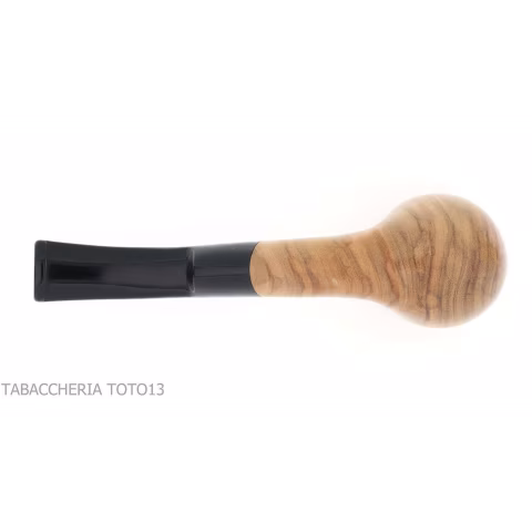 Aldo Velani wooden pipe bent olive-shaped curve - Tobacco Pipes - Olive wood