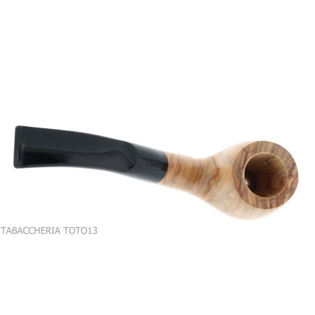 Aldo Velani courbe en forme d'olive-bent pipe en bois - Pipe Pour le Tabac - Bois d'olivier