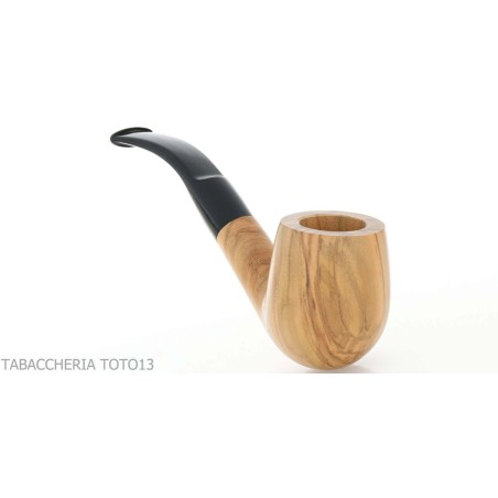 Aldo Velani courbe en forme d'olive-bent pipe en bois - Pipe Pour le Tabac - Bois d'olivier