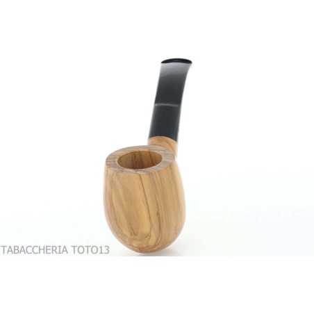 Aldo Velani courbe en forme d'olive-bent pipe en bois - Pipe Pour le Tabac - Bois d'olivier