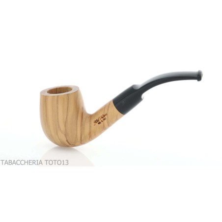 Aldo Velani courbe en forme d'olive-bent pipe en bois - Pipe Pour le Tabac - Bois d'olivier
