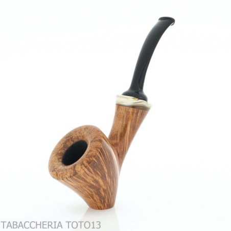 Damini Cavalier shaped pipe in shiny natural briar - Tobacco Pipes - Natural root