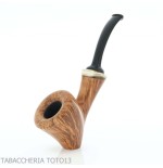 Damini Cavalier shaped pipe in shiny natural briar - Tobacco Pipes - Natural root