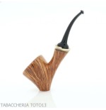 Damini Cavalier shaped pipe in shiny natural briar - Tobacco Pipes - Natural root
