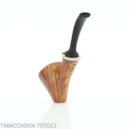 Damini Cavalier shaped pipe in shiny natural briar - Tobacco Pipes - Natural root