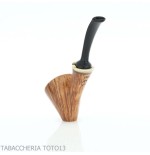 Damini Cavalier shaped pipe in shiny natural briar - Tobacco Pipes - Natural root