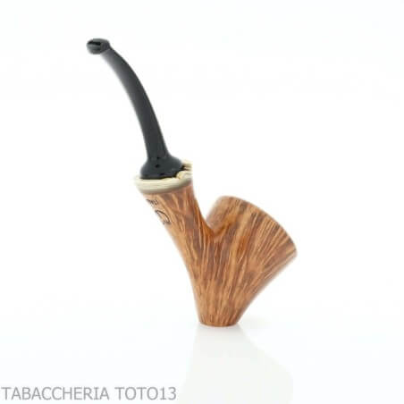 Pipa Damini Cavalier en forma de brezo natural brillante Massimo Damini pipe Damini Massimo