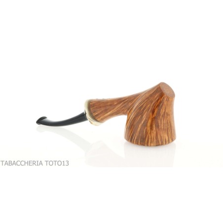 Damini Cavalier shaped pipe in shiny natural briar - Tobacco Pipes - Natural root