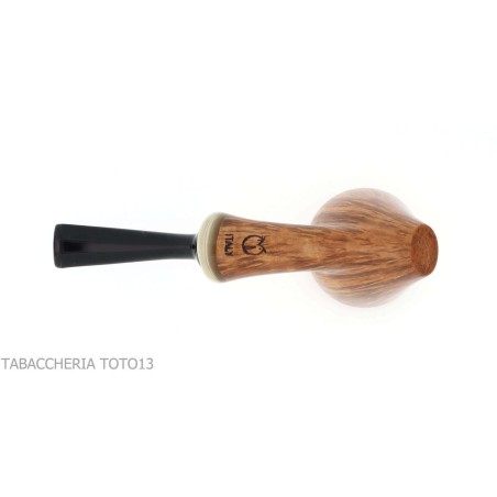 Damini Cavalier shaped pipe in shiny natural briar - Tobacco Pipes - Natural root