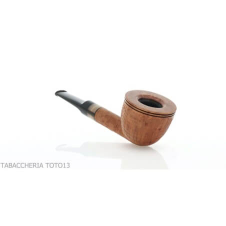 Damini Pot shape pipe in sandblasted briar Massimo Damini pipe Damini Massimo