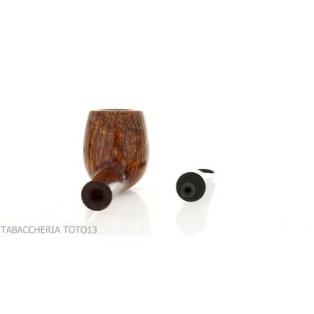 Damini Billiard-shaped pipe in shiny natural briarDamini Massimo