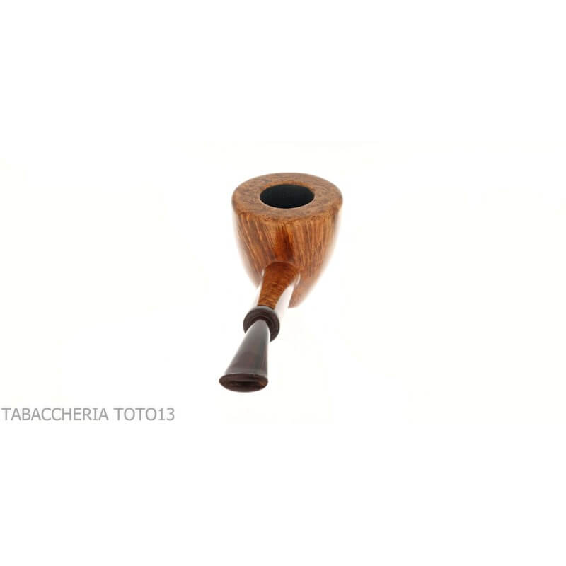 Damini-Pfeife in Dublin-Form aus glänzendem Naturbruyere - Massimo Damini pipe