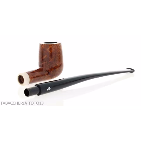 Pipa Aldo Velani churchwarden billiar burl pulido - Pipas de Tabaco