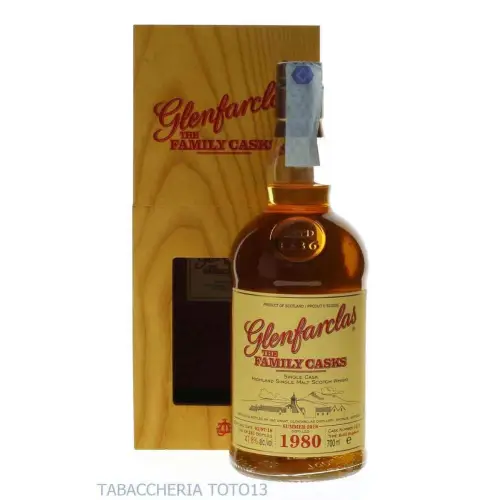 Glenfarclas Family casks 1980 single malt whisky Vol.47,8% Cl.70 - Spiritueux - Malt biologique