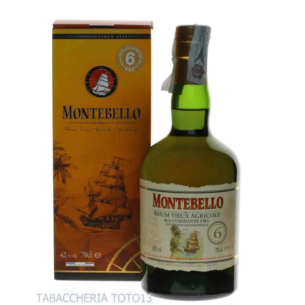 Montebello Distillery - Montebello 6 ans Vieux Rhum Guadeloupe Vol.42% Cl.70