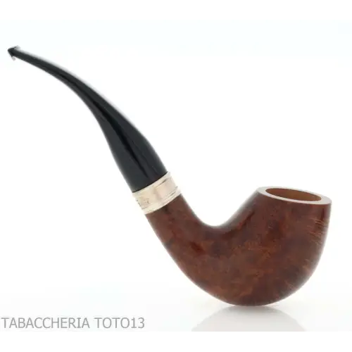 Brebbia Tsuge design pipe incurvée en forme d'oeuf en bruyère naturelle brillante - Pipe Pour le Tabac - Racine naturelle