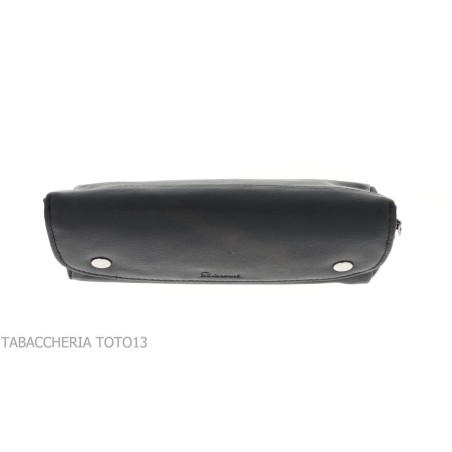 Peterson bolso línea Open Air par pipa y tabaco bolsa de cuero negro - Accesorios para pipas de tabaco