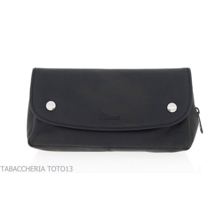 Peterson bolso línea Open Air par pipa y tabaco bolsa de cuero negro - Accesorios para pipas de tabaco
