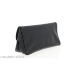 Peterson bolso línea Open Air par pipa y tabaco bolsa de cuero negro - Accesorios para pipas de tabaco