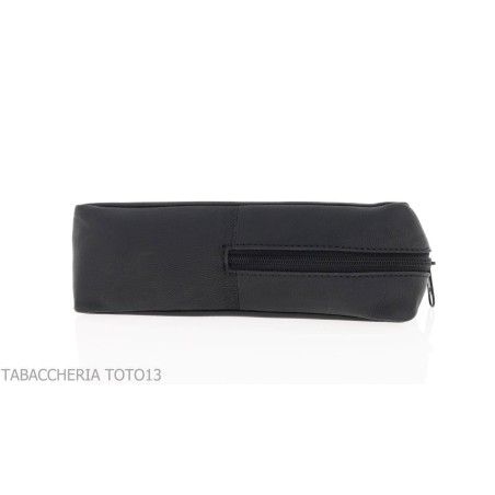 Peterson bolso línea Open Air par pipa y tabaco bolsa de cuero negro - Accesorios para pipas de tabaco