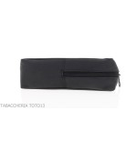 Peterson bolso línea Open Air par pipa y tabaco bolsa de cuero negro - Accesorios para pipas de tabaco