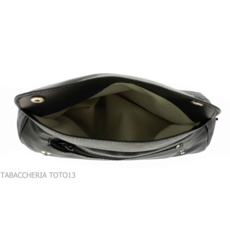 Peterson bolso línea Open Air par pipa y tabaco bolsa de cuero negro - Accesorios para pipas de tabaco