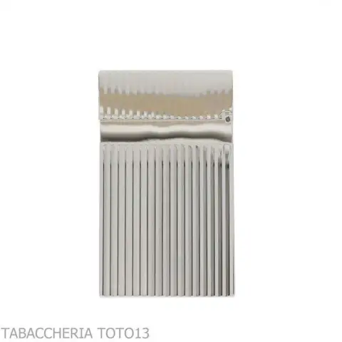 Accendino St Dupont linea 2 linee verticali argento - Accendini